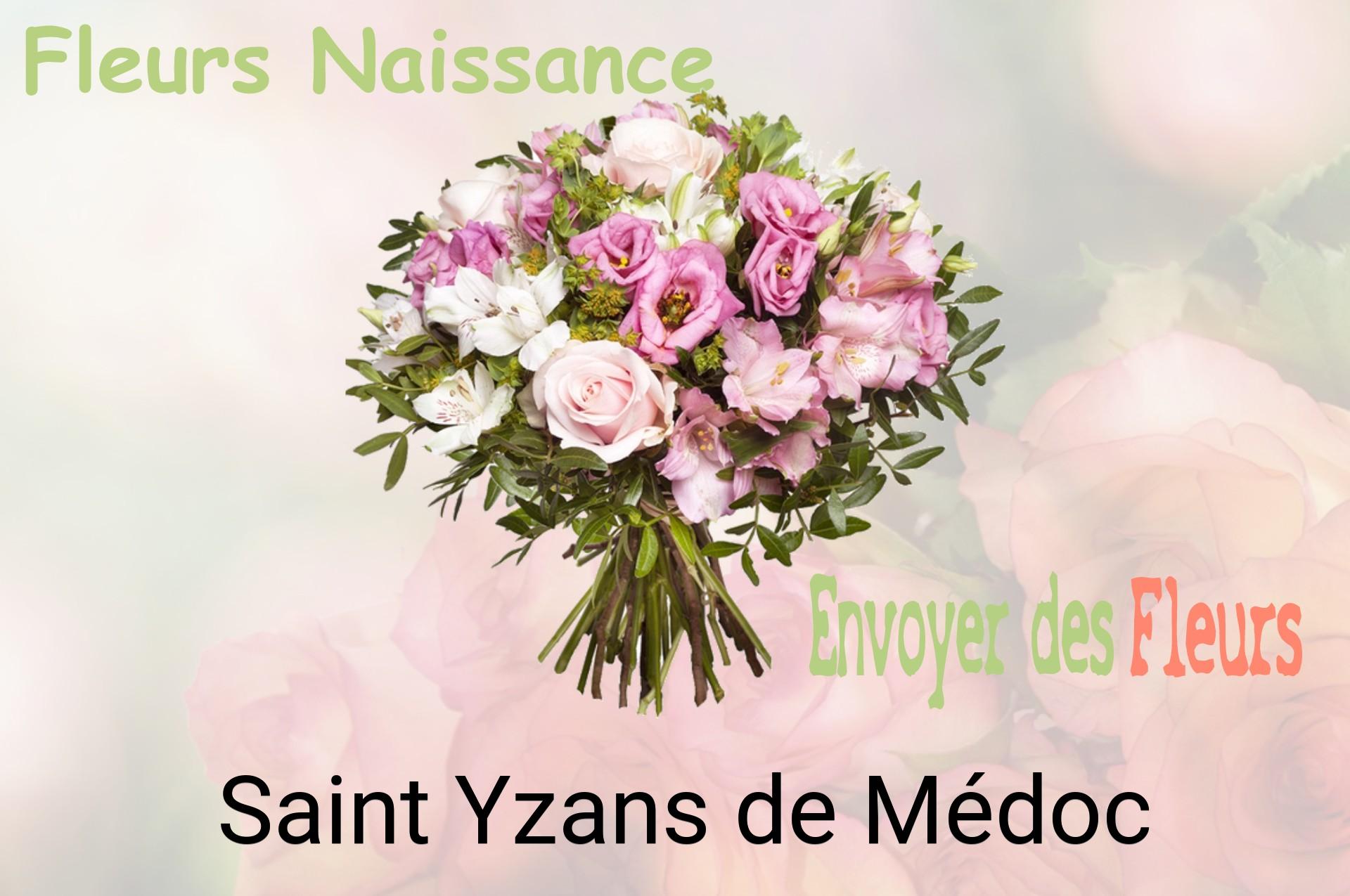 Bouquet de fleurs de naissance livré à Saint-Yzans-de-Médoc